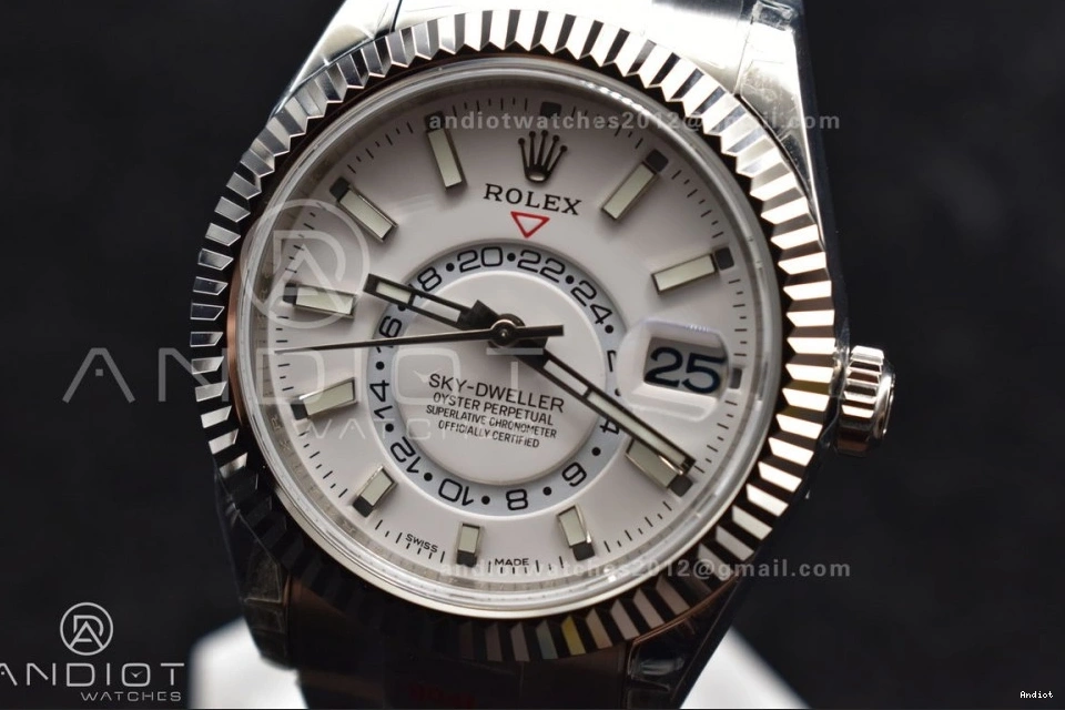 Edition White Dial on SS Noob Stylish A23J Bracelet Best Skydweller Oyster SS 1114 0806